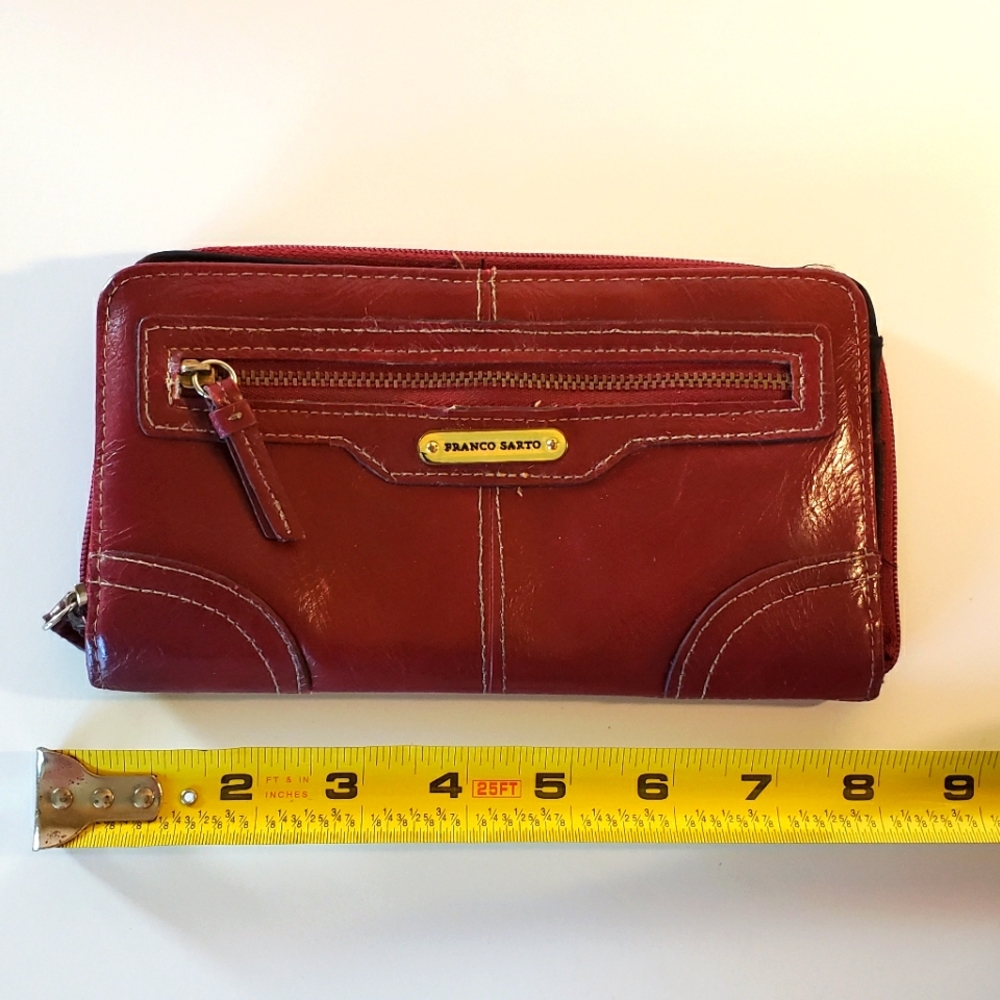Franco Sarto Large Faux Leather Wallet Slight wear and tear